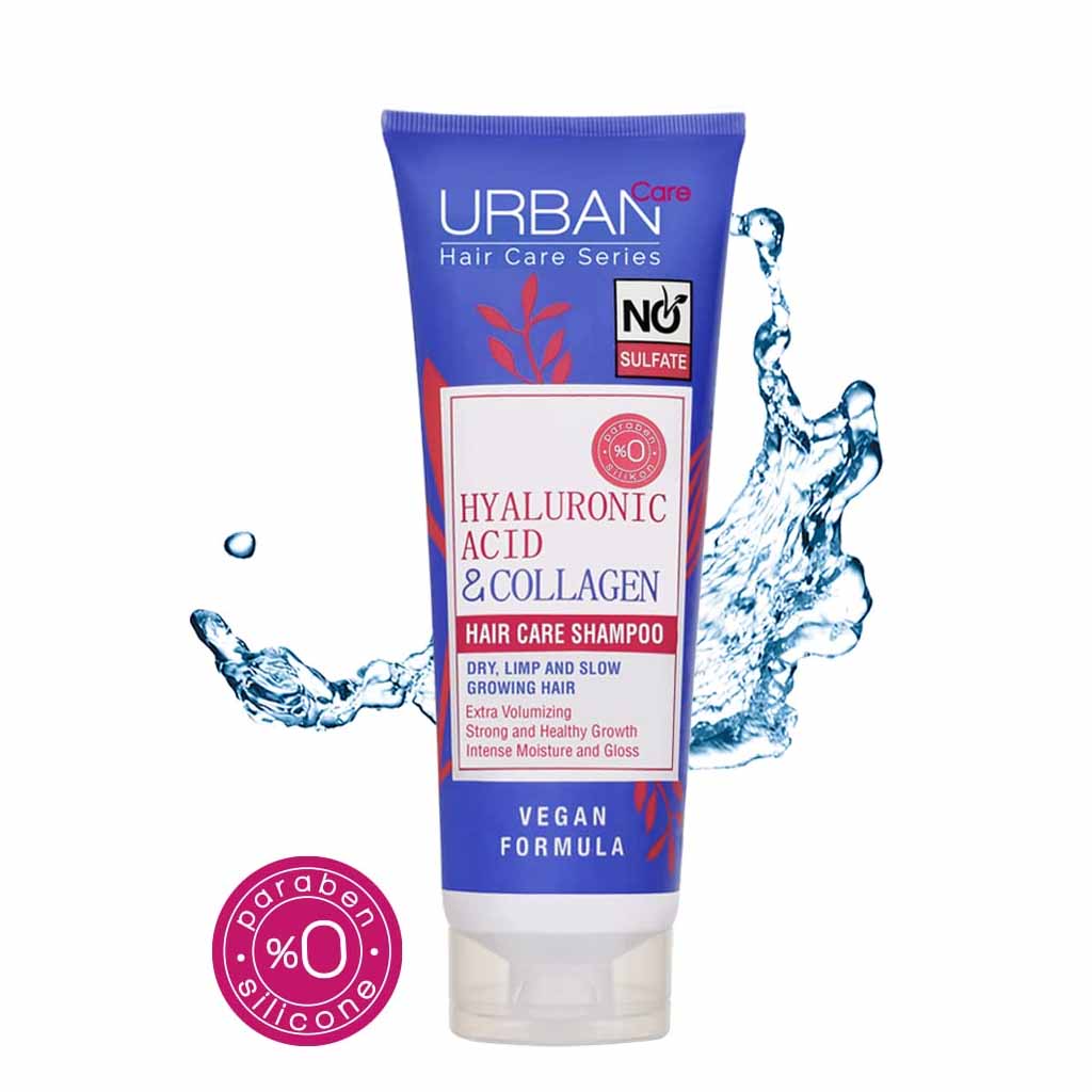 Urban Care Hyaluronic Acid &amp; Collagen Extra Volumising Strong &amp; Healthy Growth Shampoo No Sulfates, 250 ml