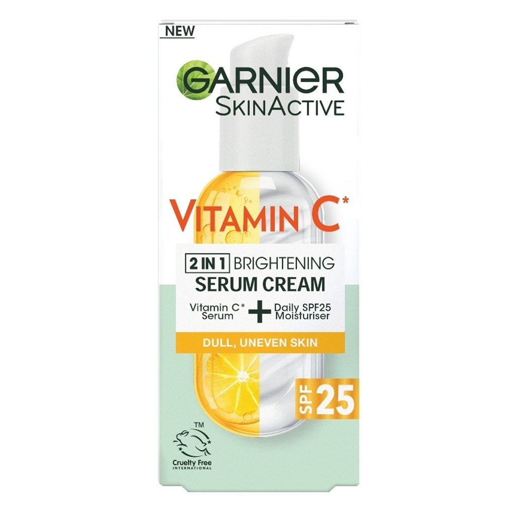 Garnier Skin Active Vitamin C 2in1 Brightening Serum Cream SPF25 50ml