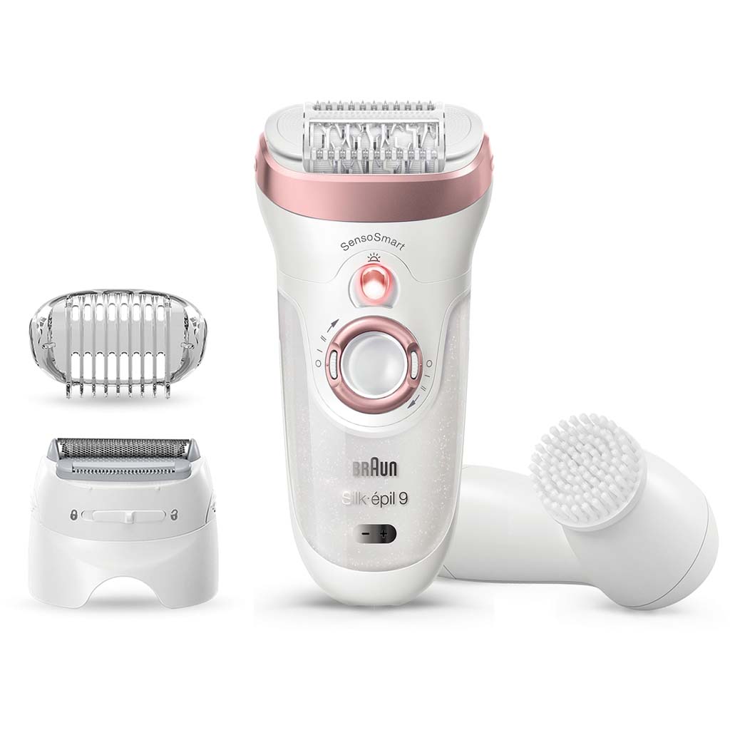 Braun Wet & Dry Silk-épil 9-855, White/Pink