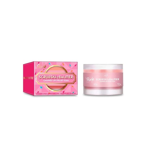 Rude Scrubski & Balmer Lip Exfoliator and Lip Balm (Grapefruit)