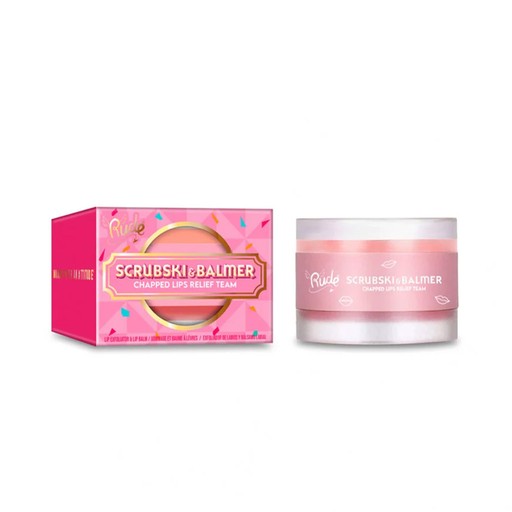 Rude Scrubski & Balmer Lip Exfoliator and Lip Balm (Grapefruit)