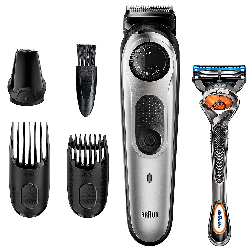 Braun Beard Trimmer BT5260 Silver+Gillette Fusion5