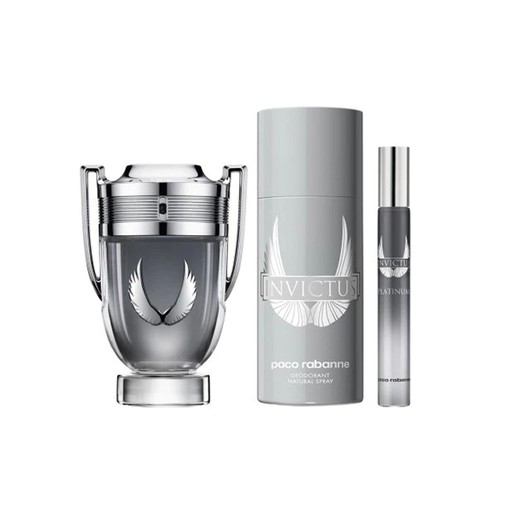 PACO RABANNE INVICTUS PLATINUM SET EDP 100ML + DEO 150ML + 10ML