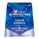 Crest 3D Whitestrips 1-Hour Express At-home Teeth Whitening Kit, 10 Treatments, 12 Levels Whiter in 10 days