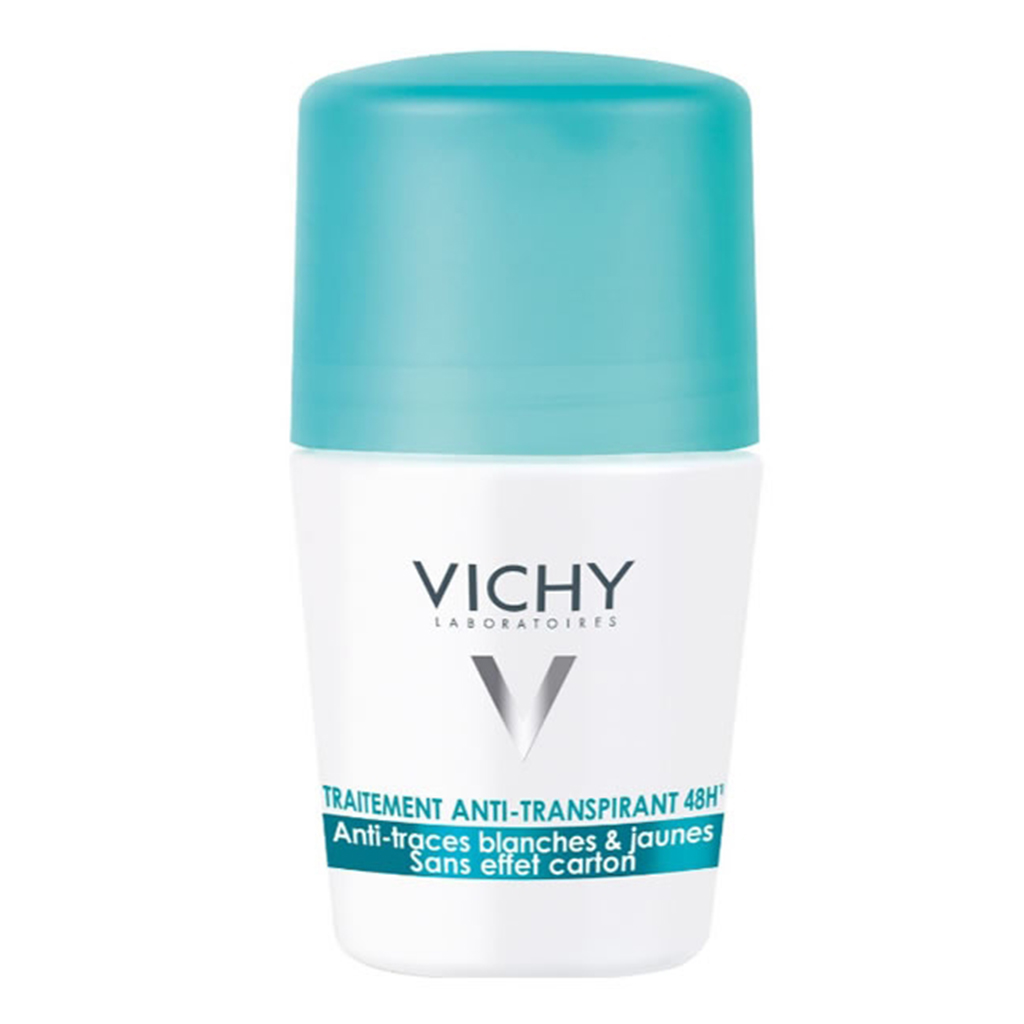 Vichy Deodorant ROLL Antiperspirant Anti-White Marks 48h (50ml)