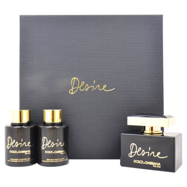 DOLCE &amp; GABBANA THE ONE DESIRE INTENSE 75ML EDP + SHOWER GEL 100ML + BODY LOTION 100ML