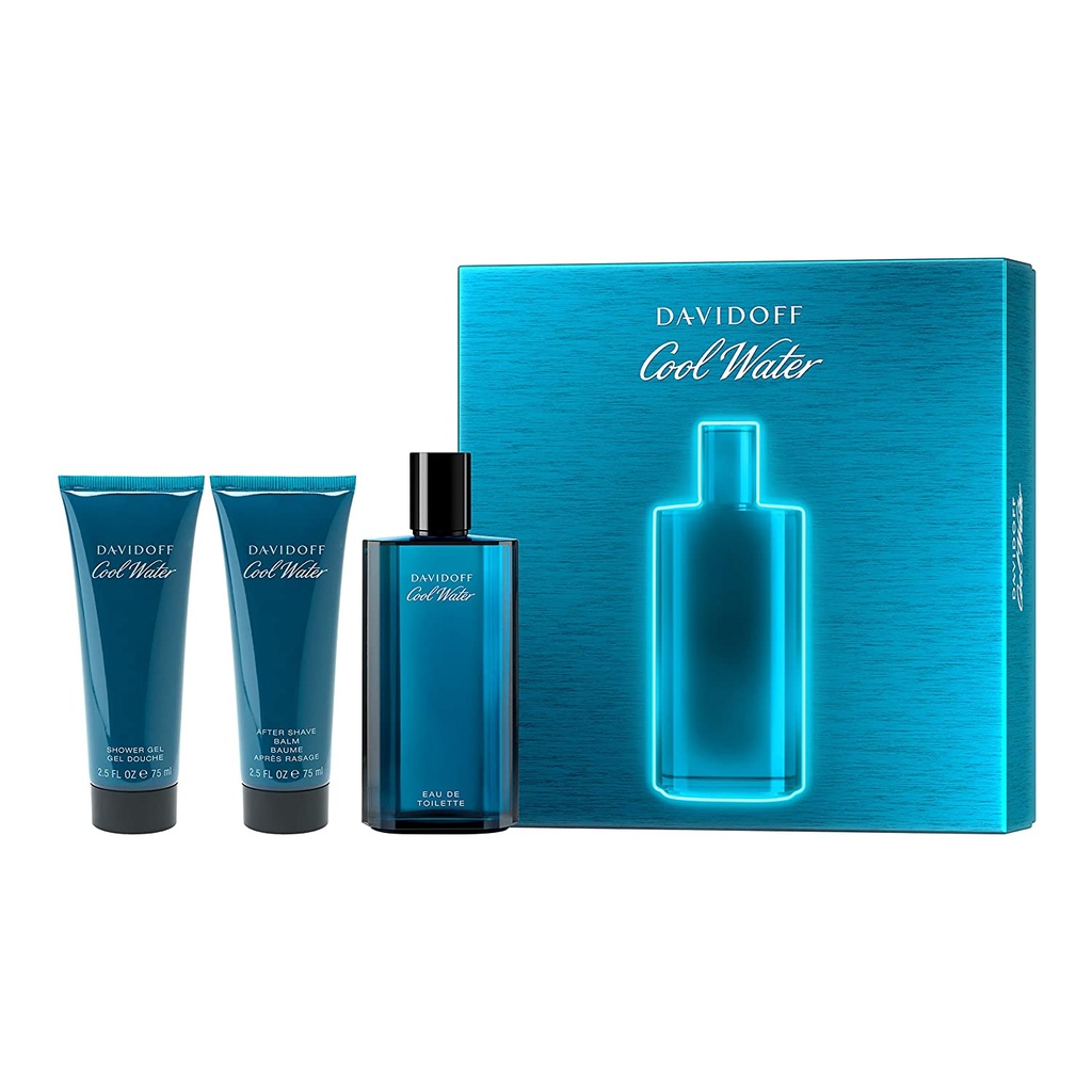 Davidoff Cool Water Eau de Toilette 125ml + AFTER SHAVE 75ML + SHOWER GEL 75ML