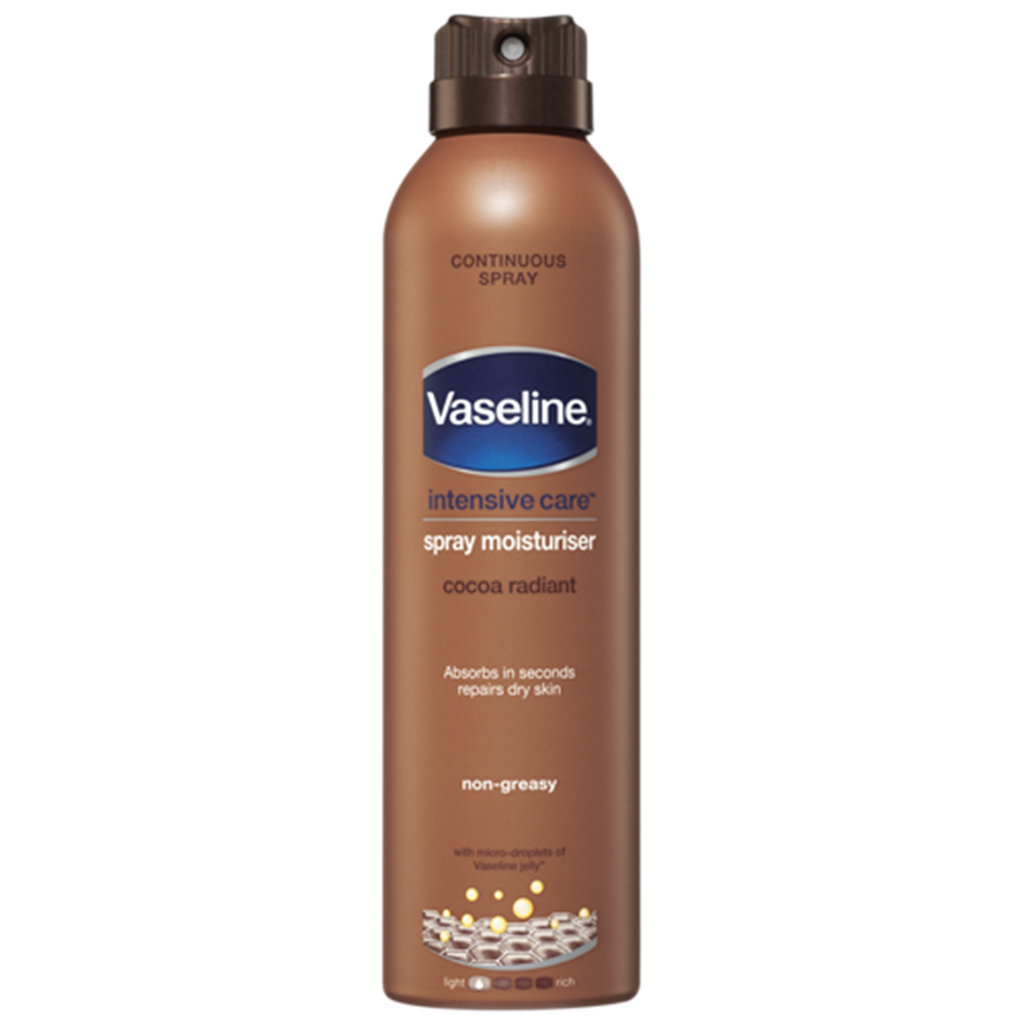 VASELINE SPRAY MOISTURISER COCOA 190ML