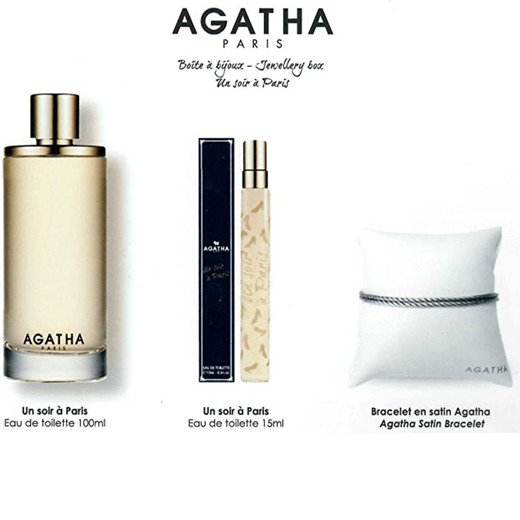 AGATHA SET 100ML EDT+15ML EDT +  BRACELET