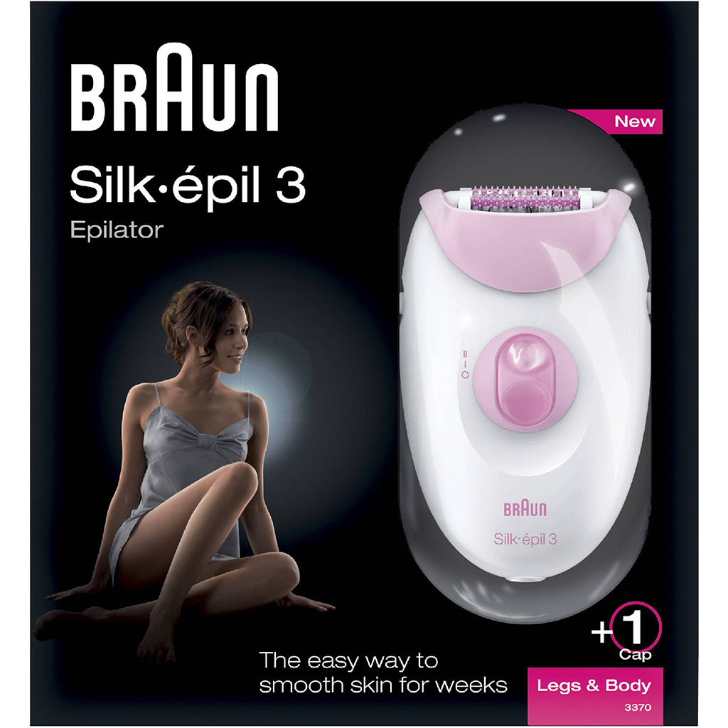 BRAUN SILK EPIL 3 EPILATOR + 1 HEAD