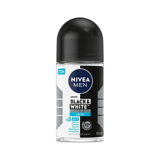 NIVEA MEN DEODORANT INVISIBALE BLACK & WHITE ROLL