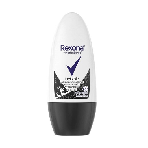 Rexona Invisible On Black&White Clothes Roll On 50 Ml
