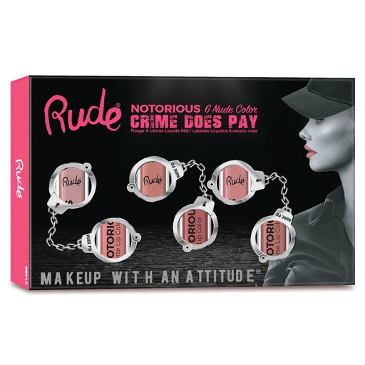 Rude Notorious 6 Nudes Color Lip Stick