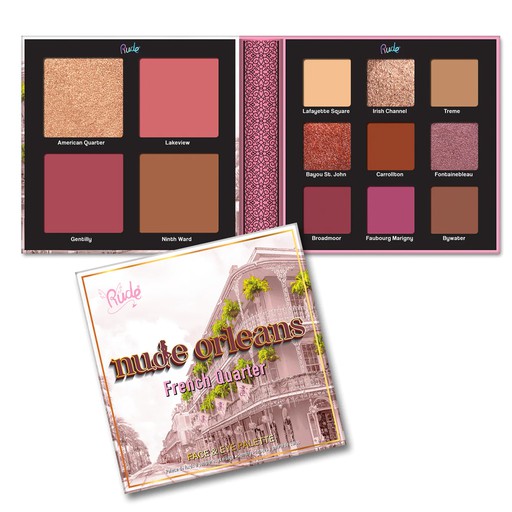 Rude Nude Orleans French Quarter Face & Eye Palette
