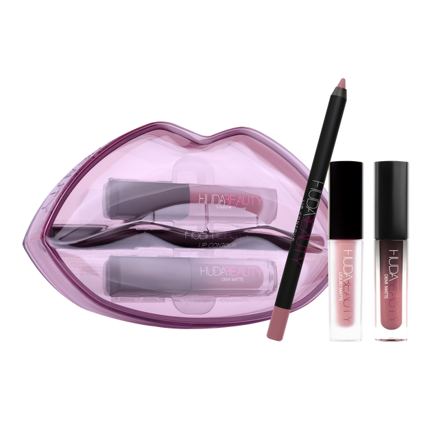 HUDA BEAUTY - Matte &amp; Cream/Contour &amp; Strobe Lip Set