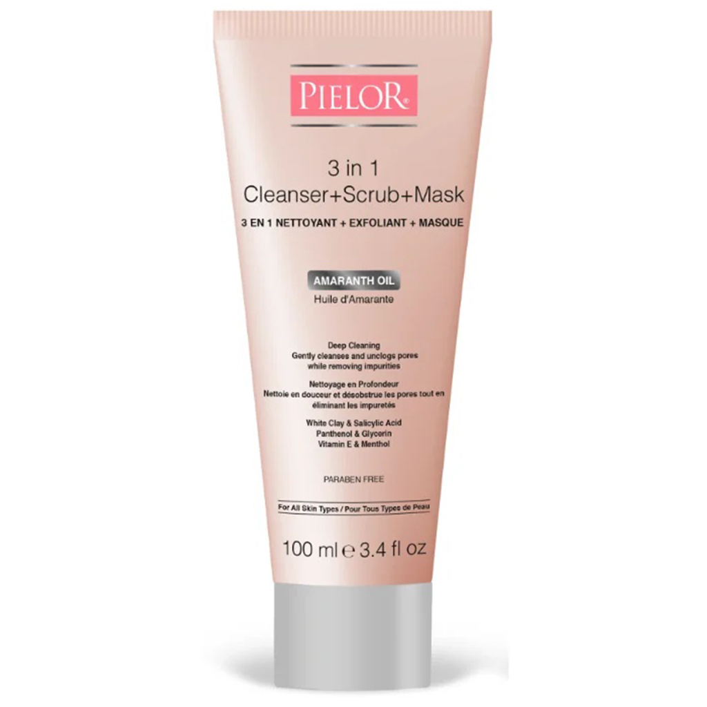 PIELOR 3 IN 1 CLEANSER + SCRUB + MASK