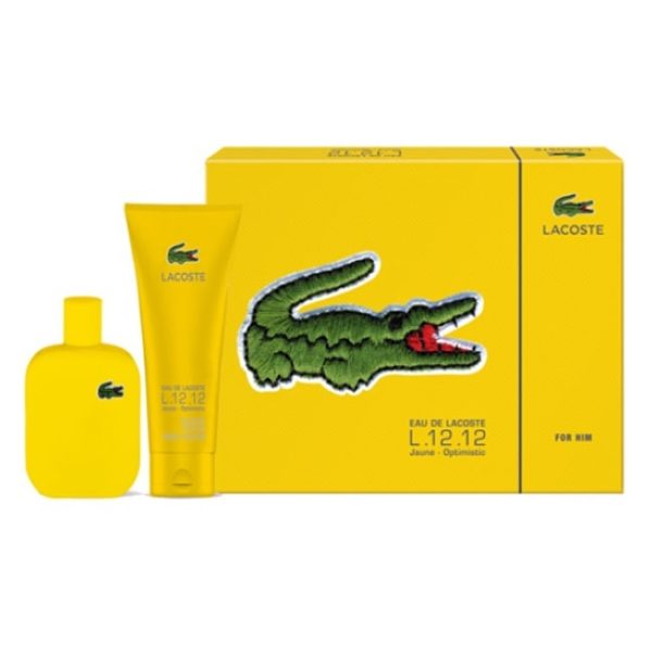 LACOSTE - Eau De Lacoste L.12.12 Jaune EDT 100ML + SHOWER GEL