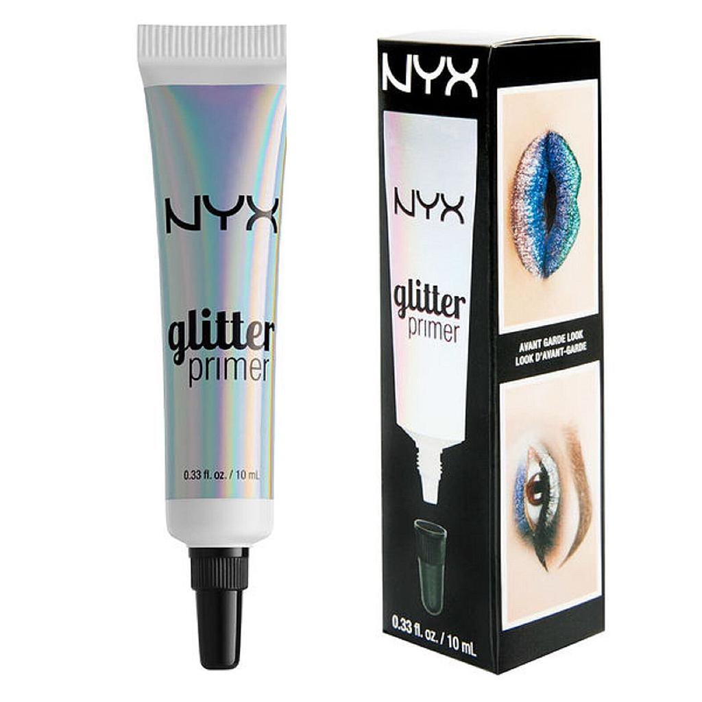Nyx primer. НИКС глиттер праймер. Праймер под глиттер NYX. База под глиттер НИКС. NYX база под глиттер.