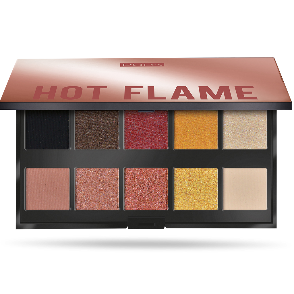 PUPA EYESHADOW PALETTE MAKE UP STORIES 10 SHADES HOT FLAME
