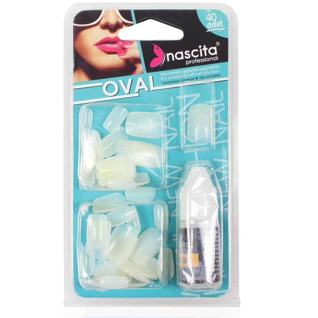 nascita Oval False Nails 40 pcs