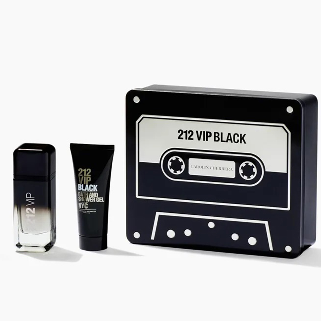 CAROLINA HERRERA 212 VIP Black Set 100ml EDP and Shower Gel 100ML