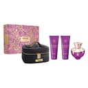 Versace Pour Femme Dylan Purple Set  3.4oz EDP SP+3.4oz BODY LOTION+100ML EDP+Body Lotion + Shower Gel+ Beauty Case