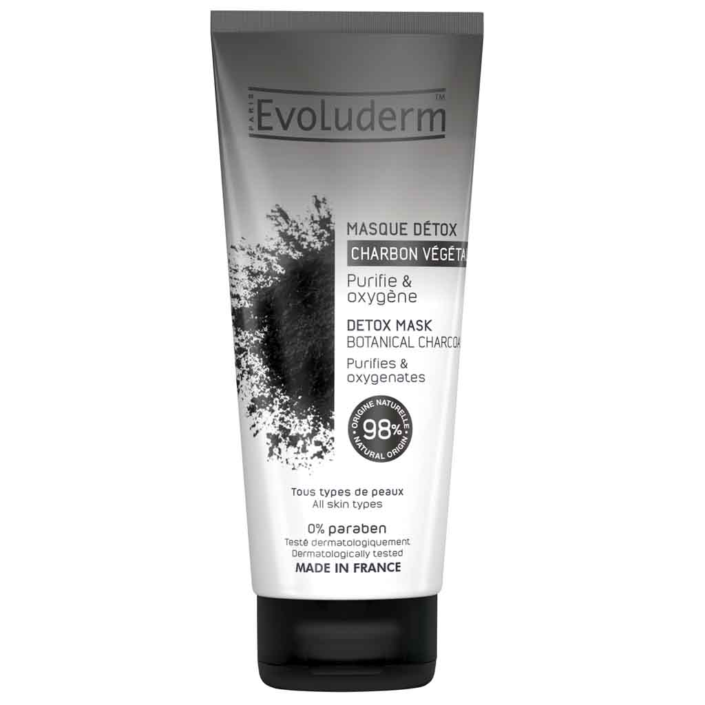 EVOLUDERM MASQUE DETOX CHARBON VEGETAL 100 ML