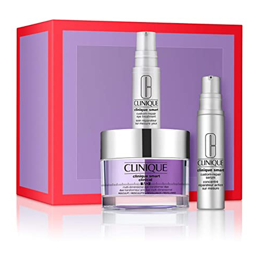 CLINIQUE Smart Clinical 3 Piece Set De Aging + Repair Serum + Eye Treatment