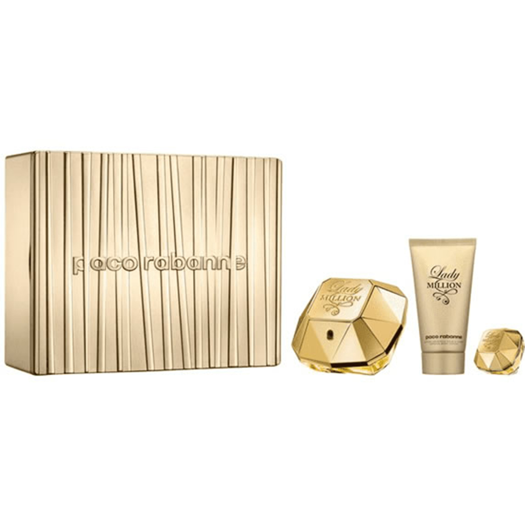 PACO RABANNE LADY MILLION SET 50ML EDP + BODY LOTION 75ML + MINI 6ML