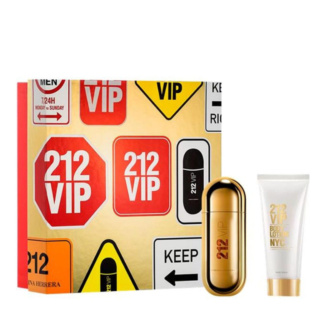 CAROLINA HERRERA 212 VIP SET 50ML EDP + BODY LOTION 75ML