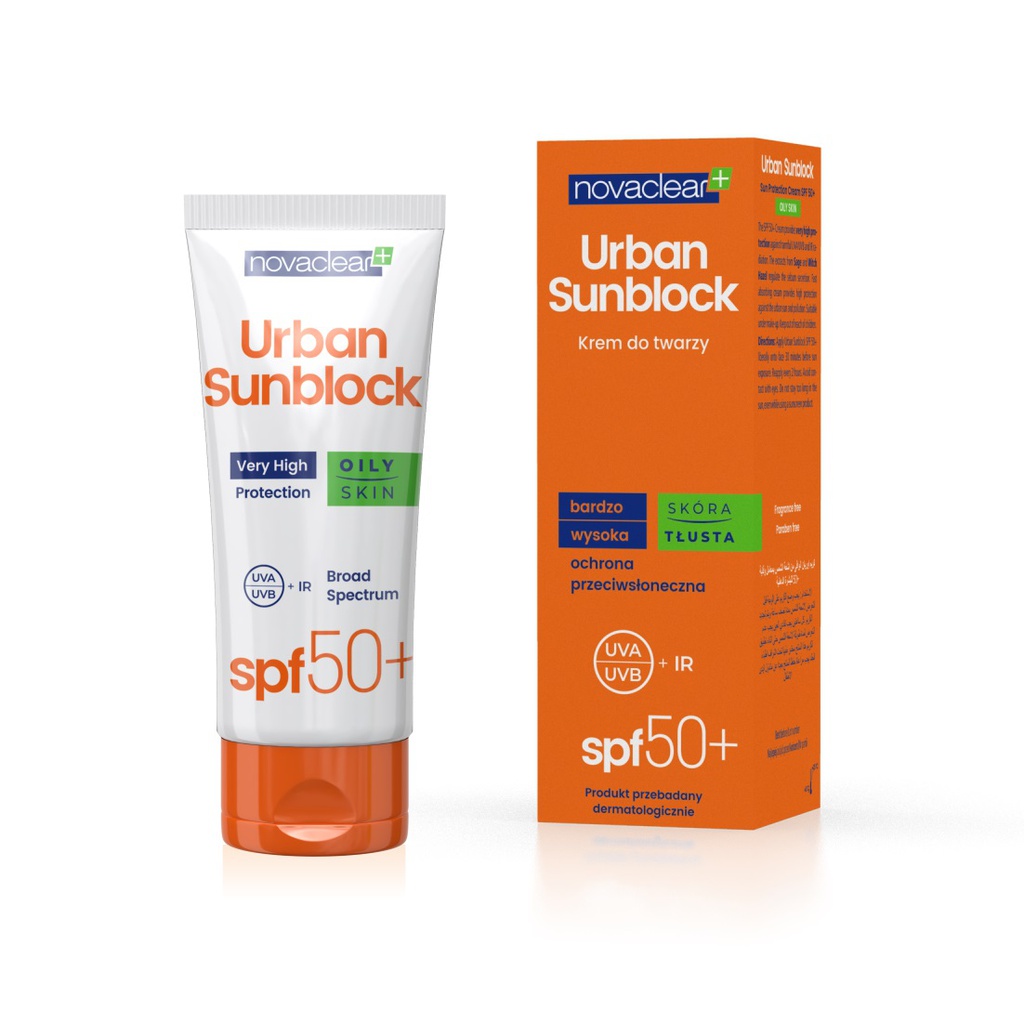 Novaclear Urban Sunblock Protective cream for oily skin SPF50 40ml