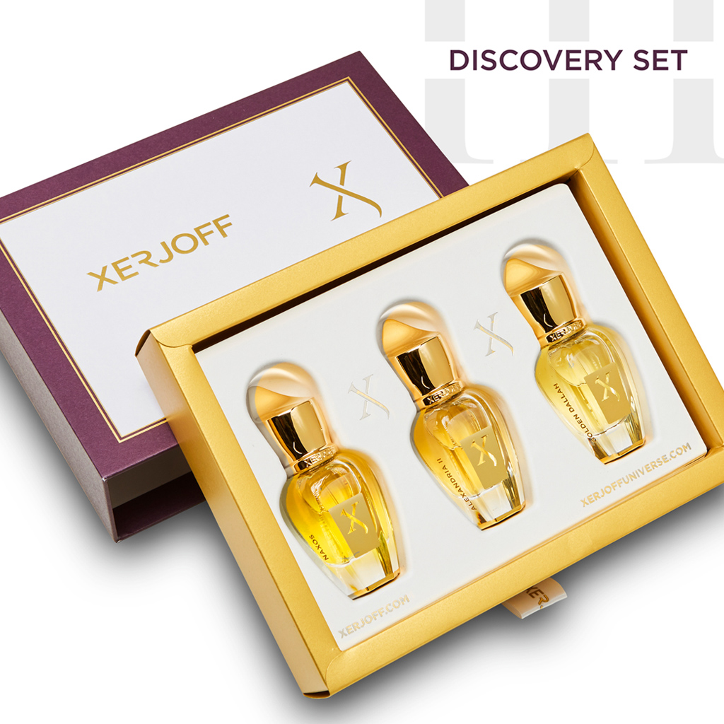 XERJOFF DISCOVERY SET THREE NAXOS - ALEXANDRIA II - GOLDEN DALLAH 10M