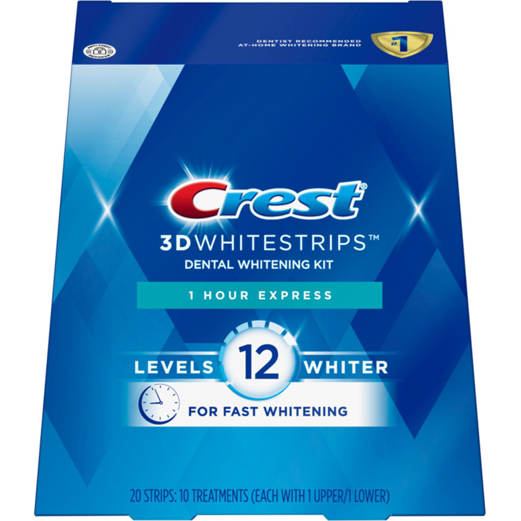 CREST 3D WHITE STRIPS 1 HOUR EXPRESS 20 STRIPS