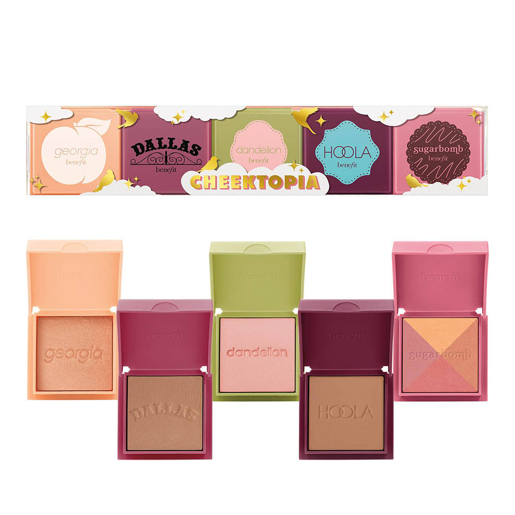 BENEFIT CHEEKTOPIA BLUSHER POWDER BRONZER SET