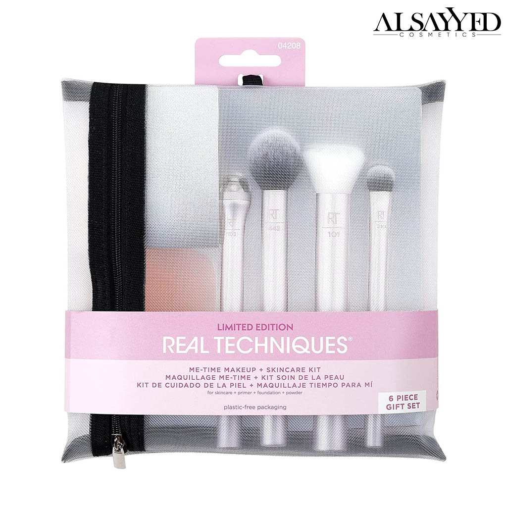 REAL TECHNIQUES - SHARE THE GLOW - ME-TIME MAKEUP + SKINCARE KIT BRUSH SET