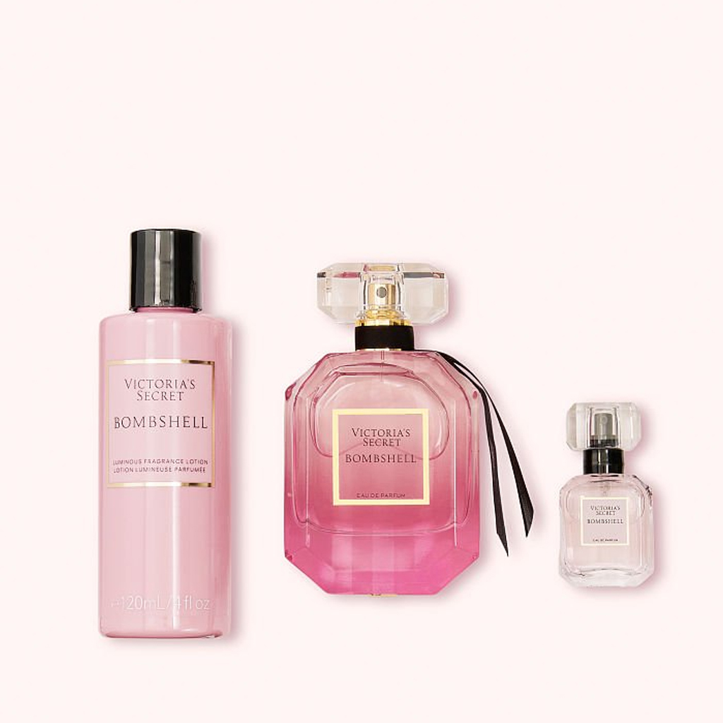 Victoria's Secret Bombshell SET EDP 50 ml + 7.5 ml Mini + 100 ml Body LOTION