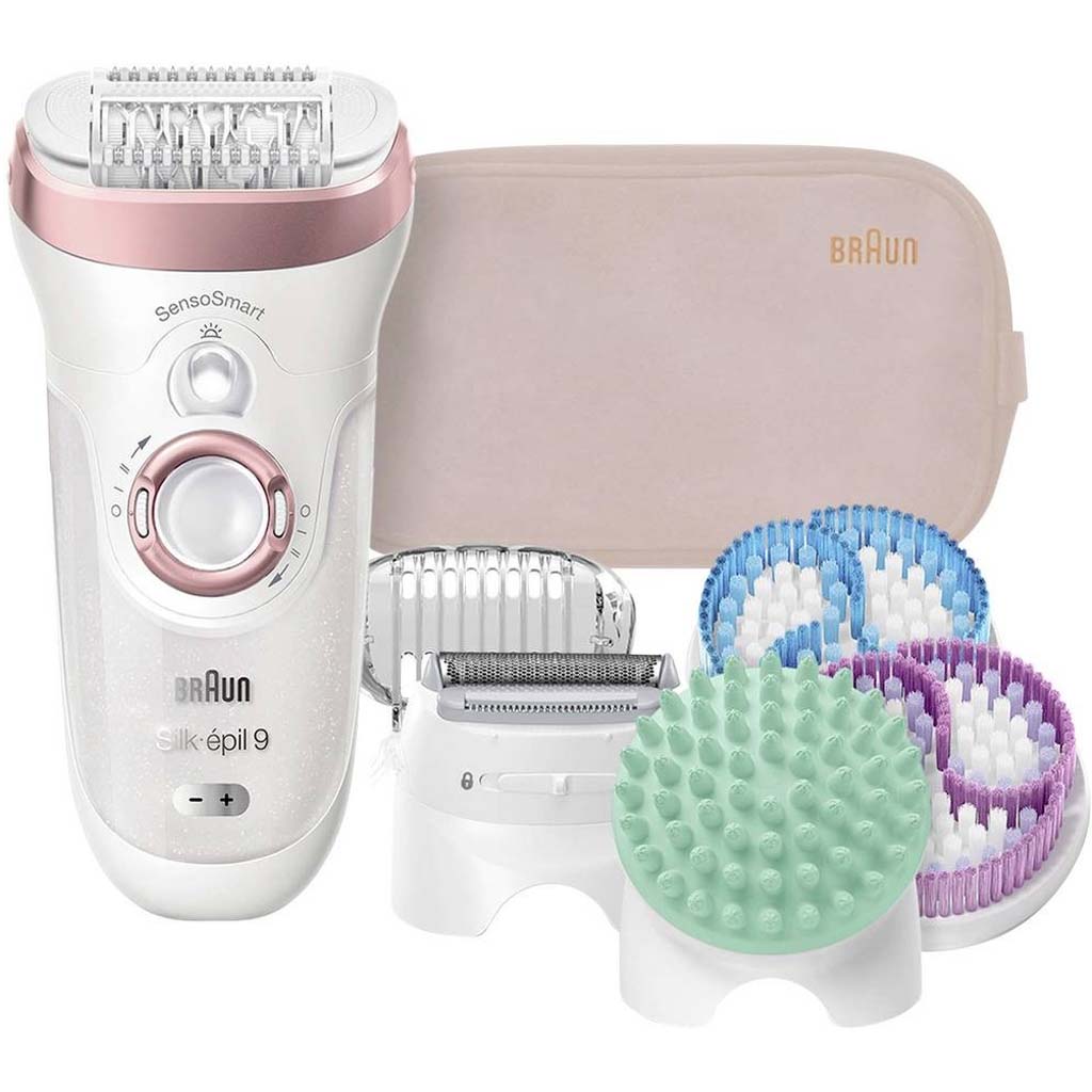 Braun Silk-epil 9-897 Electric Epilator White Pink