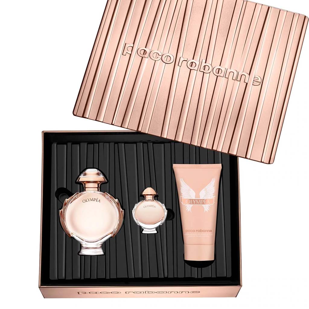 PACO RABANNE OLYMPEA SET EDP 50ML + BODY LOTION 75ML + MINI 6ML