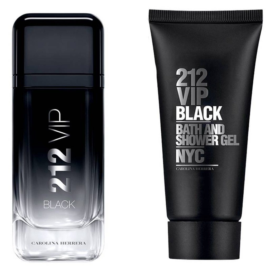 CAROLINA HERRERA 212 VIP BLACK SET EDP 100ML + SHOWER GEL 100ML