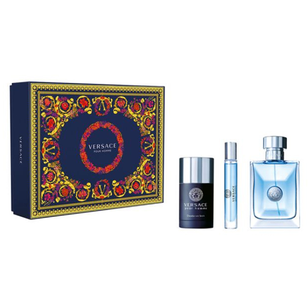 VERSACE POUR HOMME SET EDT 100ML + DEODORANT 75ML + MINI 10ML