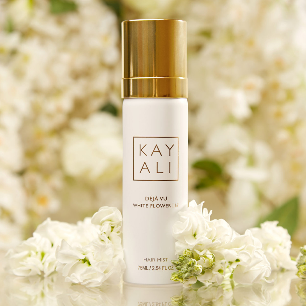 HUDA BEAUTY KAYALI DEJA VU WHITE FLOWER 57 HAIR MIST EDP 75ML