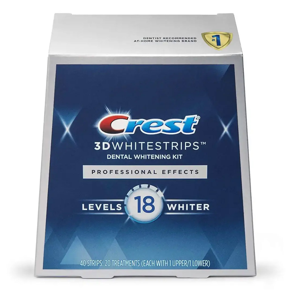 CREST 3D WHITESTRIPS 18 LEVELS WHITER 40 STRIPS