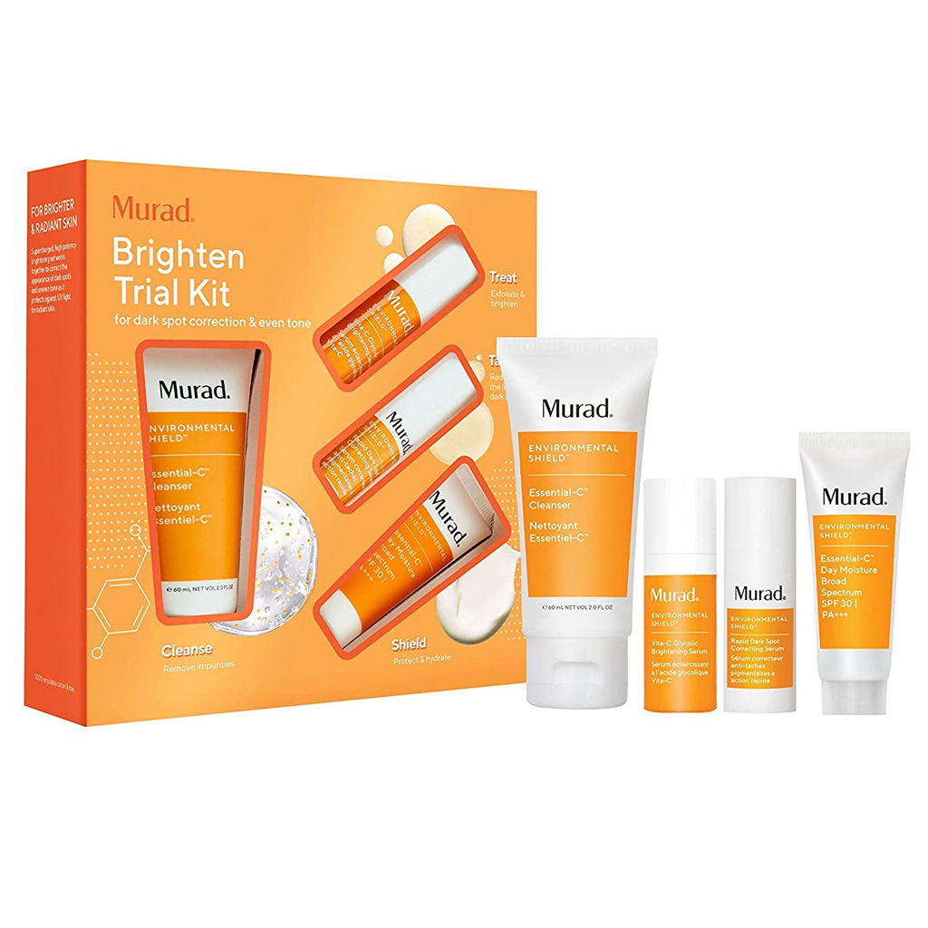 MURAD BRIGHTEN TRIAL KIT ESSENTIAL-C CLEANSER 60ML + BRIGHTENING SERUM 10ML + CORRECTING SERUM 10ML + DAY MOISTURE SPF 30 PA+++ 23ML