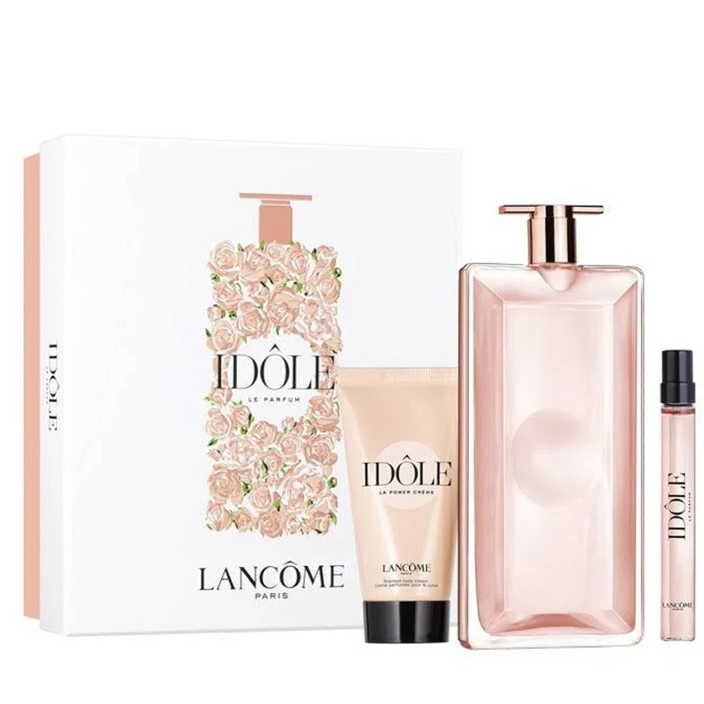 LANCOME IDOLE EDP SET 100ML + 10ML MINI + 50ML BODY CREAM