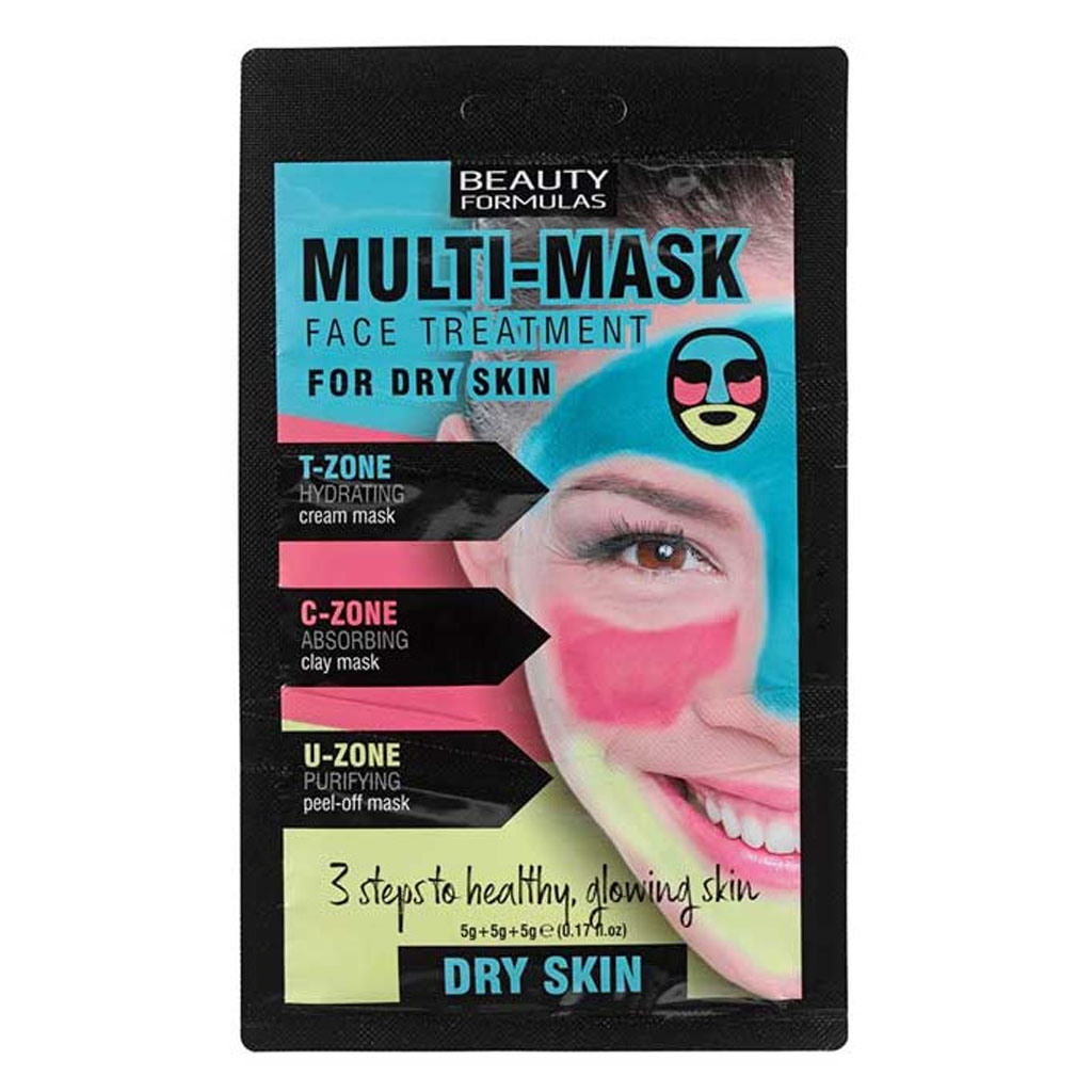 Beauty Formulas Multi Mask Face Treatment For Dry Skin