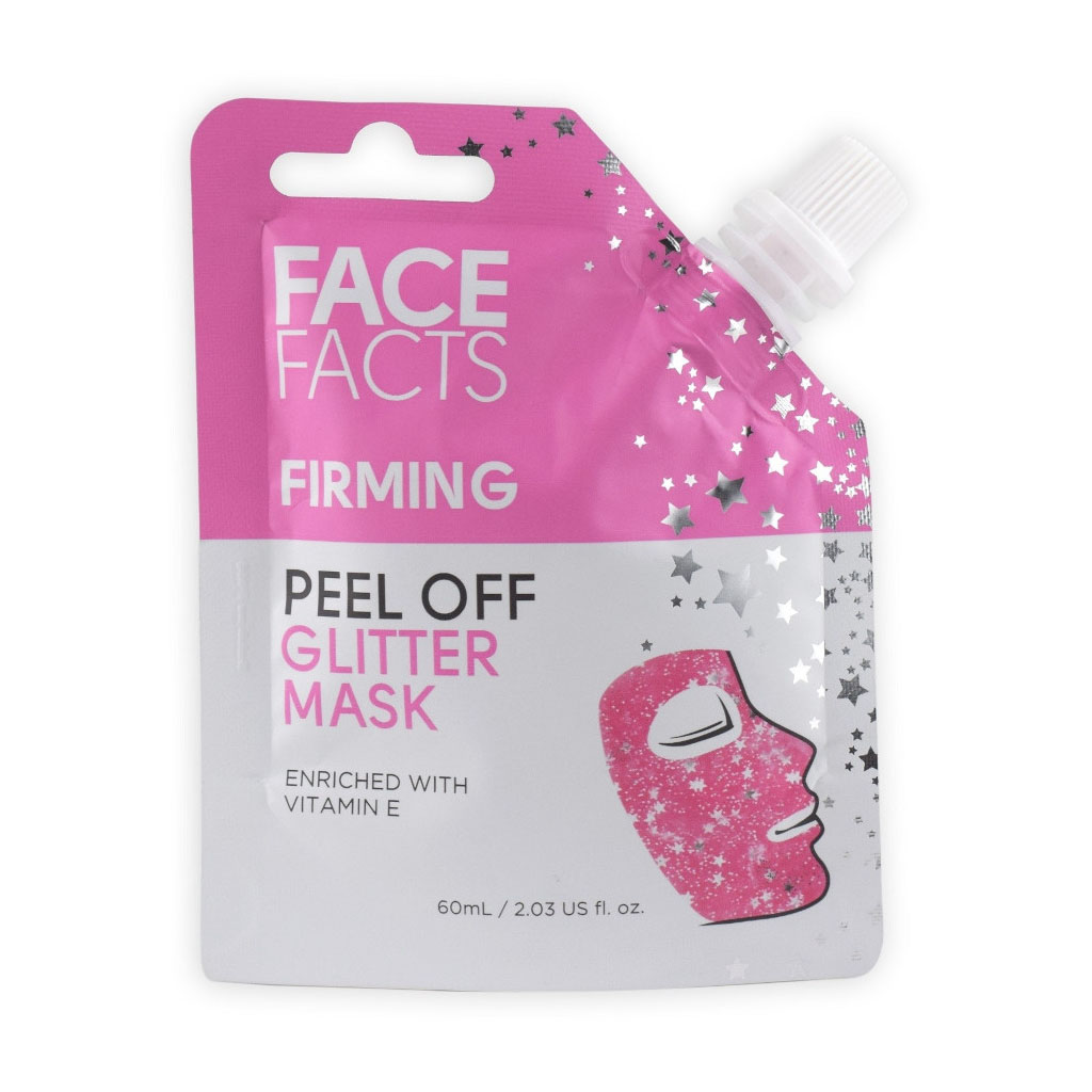 Face Facts Pink Firming Peel-Off Glitter Mask - 60ml