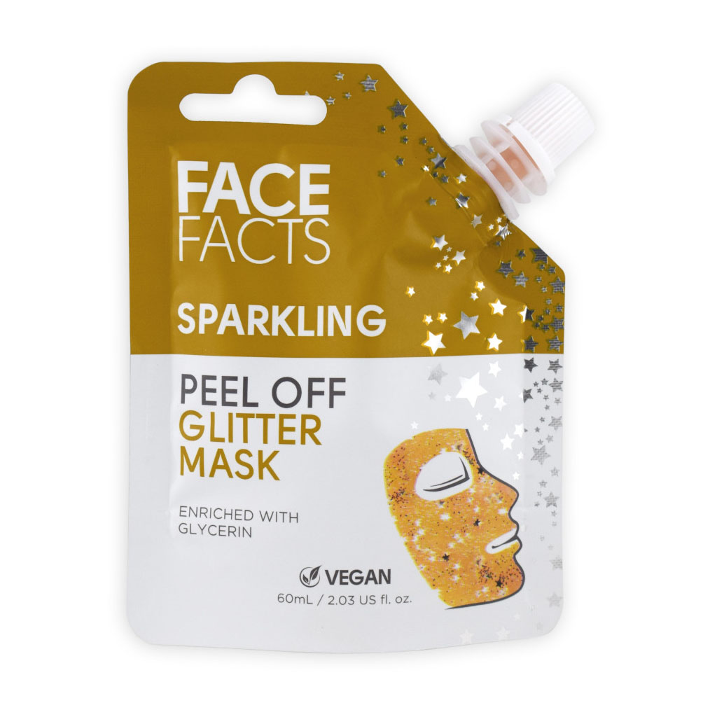 Face Facts Gold Sparkling Peel-Off Glitter Mask - 60ml