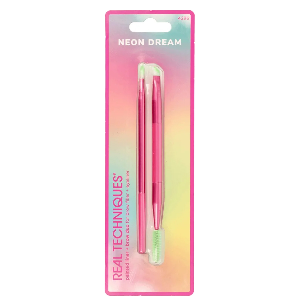 Real Techniques NEON DREAM POINTED LINER + BROW DUO BRUSH