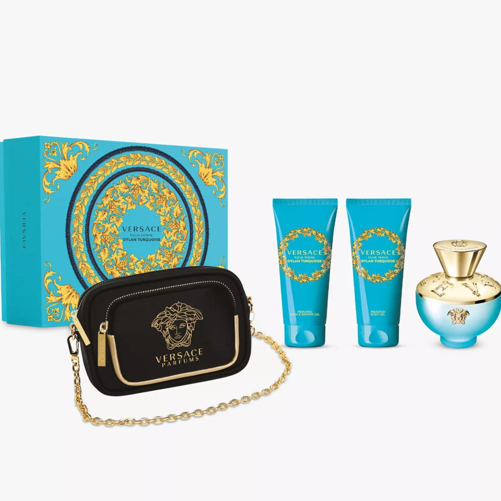 VERSACE DYLAN TURQUOISE SET 100 ML EDT + 3 PCS