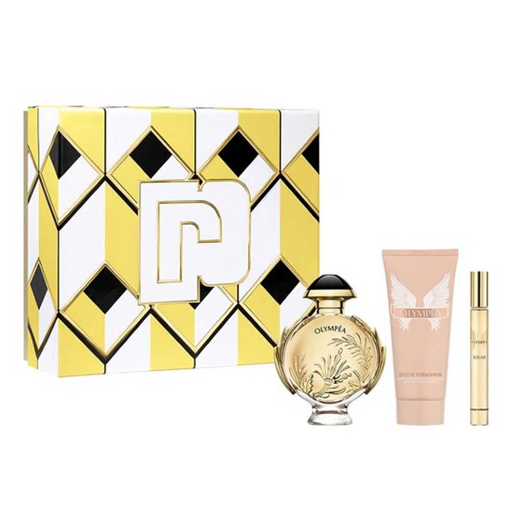 PACO RABANNE OLYMPEA SOLAR SET EDP 80ML + BODY LOTION 100ML + MINI 10ML